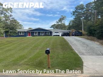 Lawn Mowingin Alpharetta,30009,Lawn Cutting by Pass The Baton, work completed in Oct , 2025