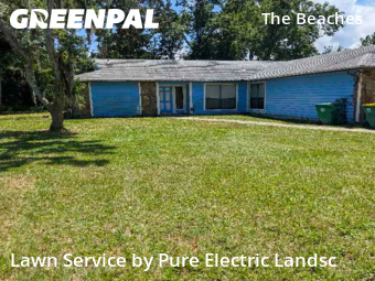 Lawn Carein Jacksonville Beach,32250,Grass Cut by Pure Electric Landsc, work completed in Dec , 2025