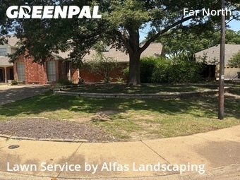 Lawn Maintenancein Dallas,75248,Lawn Mowing by Alfas Landscaping, work completed in Jul , 2026