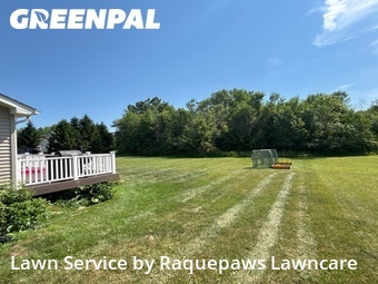 Completed mowing work