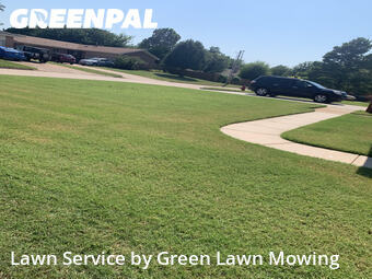Grass Cuttingin Moore,73160,Yard Mowing by Green Lawn Mowing, work completed in Feb , 2026