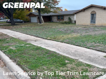 Lawn Maintenancein Irving,75060,Grass Cut by Top Tier Trim Lawncare, work completed in Dec , 2025