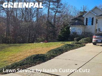 Lawn mowed in Denver, 28037