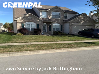 Front Yard Mowing in Carmel, 46032, Lawn Upkeep by Jack Brittingham, work completed in Nov , 2025