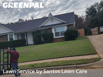 Lawn Cutin Euless,76039,Lawn Mowing by Santos Lawn Care , work completed in Dec , 2025