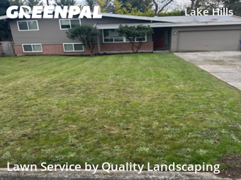 Lawn mowed in Bellevue, 98007