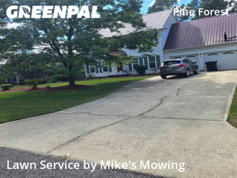 Front Yard Mowing in Fayetteville, 28311, Lawn Maintenance by Mike's Mowing, work completed in Nov , 2025