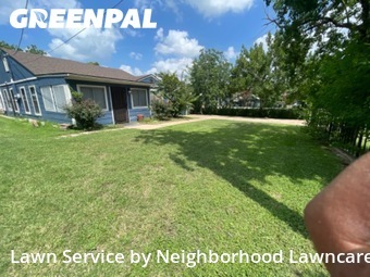 Lawn mowed in Bryan, 77803