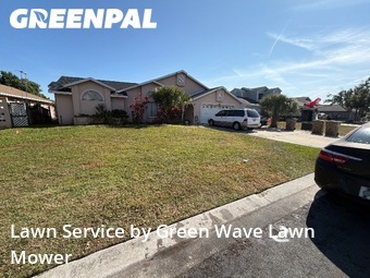 Grass Cutin Kissimmee,34743,Lawn Cut by Green Wave Lawn Mower, work completed in Dec , 2025