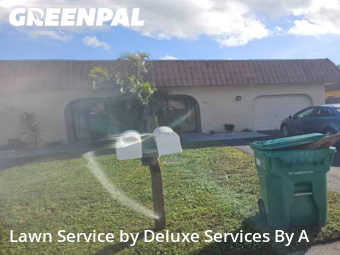Front Yard Mowing in Tamarac, 33321, Lawn Mowing by Deluxe Services By A, work completed in Dec , 2025