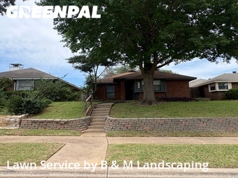 Lawn Mowingin Lewisville,75067,Lawn Maintenance by B & M Landscaping, work completed in Jun , 2026