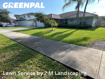 Lawn Care Servicein Davie,33325,Yard Cutting by 2 M Landscaping, work completed in Nov , 2025