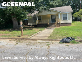 Yard Care in Anderson, 29625, Front Yard Mowing by Always Righteous Llc., work completed in Oct , 2025