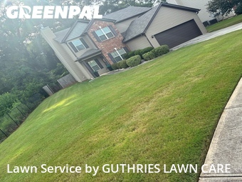 Completed mowing work