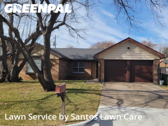 Lawn Mowin North Richland Hills,76180,Lawn Mowing Service by Santos Lawn Care , work completed in Feb , 2026
