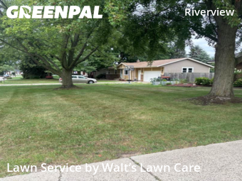 Front Yard Mowing in Georgetown Township, 49428, Turf Services by Walt’s Lawn Care, work completed in Oct , 2025