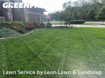 Backyard Mowing in Lenexa, 66227, Yard Management by Leon Lawn & Landscap, work completed in Nov , 2025