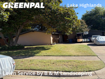 Lawn Maintenancein Dallas,75243,Lawn Care by B & M Landscaping, work completed in Nov , 2025