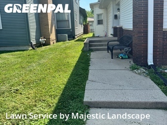 Completed mowing work