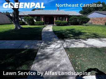 Yard Cutting in Carrollton, 75007, Yard Maintenance by Alfas Landscaping, work completed in Oct , 2025