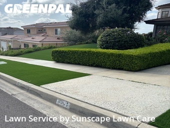 Lawn mowing work completed in Chino Hills, CA