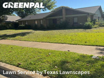 Yard Cuttingin Richardson,75081,Lawn Service by Texas Lawnscapes, work completed in Dec , 2025