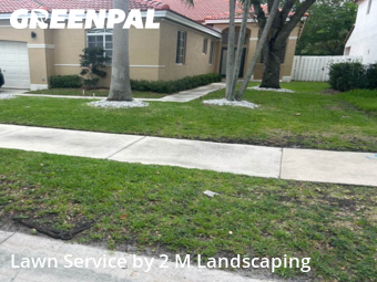 Lawn Servicein Weston,33326,Lawn Service by 2 M Landscaping, work completed in Dec , 2025