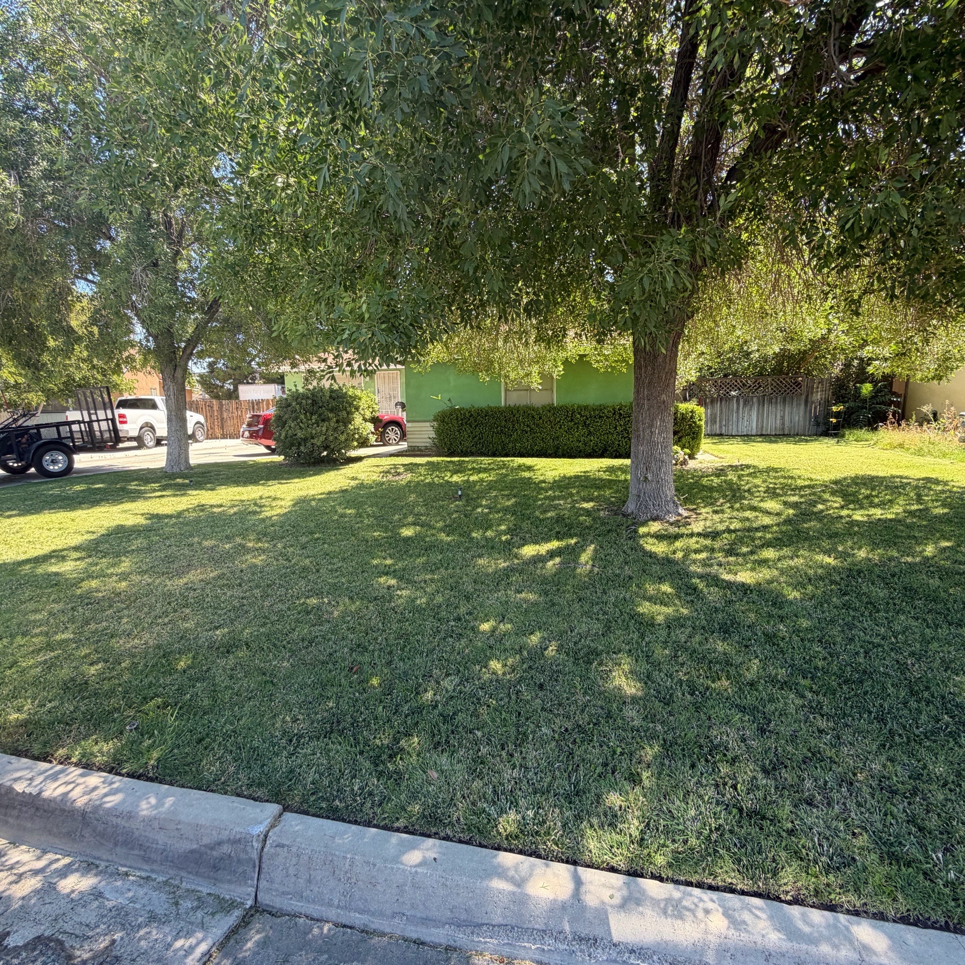 Lawn mowing work by Olivares Gardening  in Alhambra, CA