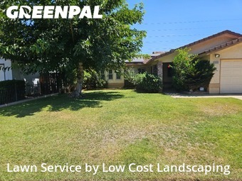 Lawn mowing work completed in Fresno, CA