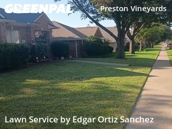 Lawn Mowing Servicein Frisco,75035,Lawn Cut by Edgar Ortiz Sanchez, work completed in Jun , 2026