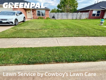 Backyard Mowing in Rogers, 72758, Landscaping Maintenance by Cowboy’s Lawn Care, work completed in Nov , 2025