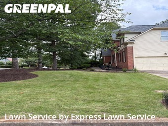 Completed mowing work
