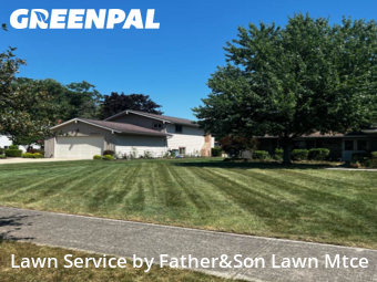 Lawn Cutting in North Olmsted, 44070, Garden Trimming by Father&Son Lawn Mtce, work completed in Oct , 2025