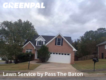 Grass Cutting in Athens, 30606, Lawn Cutting by Pass The Baton, work completed in Nov , 2025