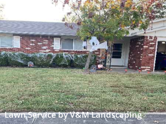 Lawn Care in Broken Arrow, 74012, Yard Upkeep by V&M Landscaping, work completed in Oct , 2025