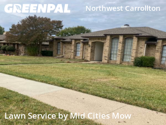 Grass Cutting in Carrollton, 75007, Garden Trimming by Mid Cities Mow, work completed in Dec , 2025