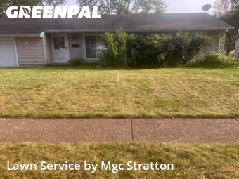 Lawn Cutting in Parma Heights, 44130, Front Yard Mowing by Mgc Stratton, work completed in Nov , 2025