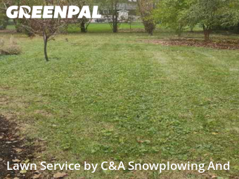 Yard Cuttingin Arlington Heights,60004,Lawn Cut by C&A Snowplowing And , work completed in Dec , 2025
