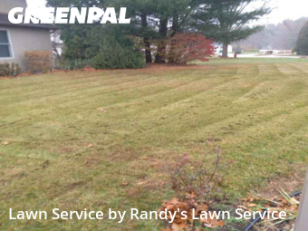 Yard Care in Mishawaka, 46545, Front Yard Mowing by Randy's Lawn Service, work completed in Nov , 2025