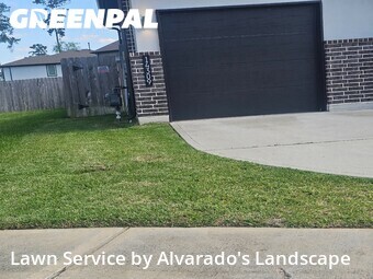 Lawn Cutin The Woodlands,77384,Lawn Maintenance by Alvarado's Landscape, work completed in Jun , 2026