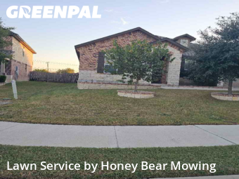 Lawn Maintenancein Cibolo,78108,Grass Cut by Honey Bear Mowing, work completed in Dec , 2025