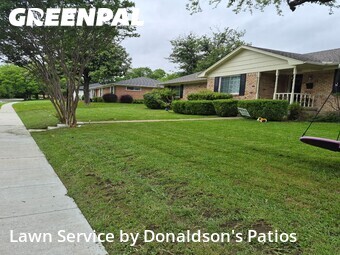 Lawn Cutin Garland,75041,Lawn Maintenance by Donaldson's Patios, work completed in Jun , 2026