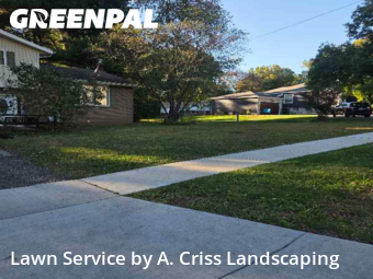 Backyard Mowing in Stow, 44224, Grass Services by A. Criss Landscaping, work completed in Nov , 2025