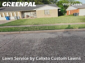 Completed mowing work
