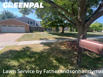Lawn Mowin Palatine,60067,Lawn Care Service by Fatherandsonhandyman, work completed in Dec , 2025