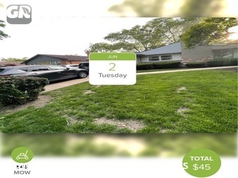 Lawn mowed in Park Ridge, 60068