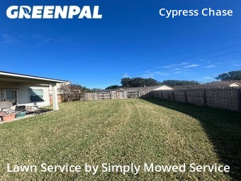 Lawn Maintenancein Cypress,77429,Lawn Cut by Simply Mowed Service, work completed in Dec , 2025