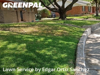 Lawn Carein Garland,75043,Lawn Mowing by Edgar Ortiz Sanchez, work completed in Jun , 2026