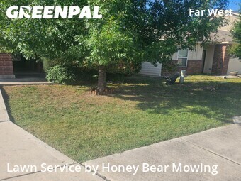 Lawn Cutin San Antonio,78245,Lawn Care Service by Honey Bear Mowing, work completed in Jun , 2026