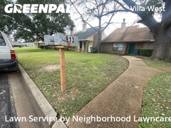 Lawn mowed in Bryan, 77801